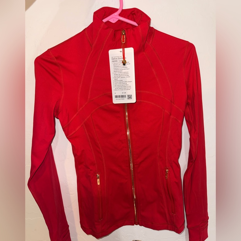 Women’s Red Zip-Front Active Jacket - image 1